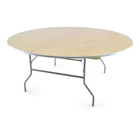 Atlas Commercial Products TitanPRO Heavy Duty Birchwood Folding Banquet Table, 72 Round HD5-72R